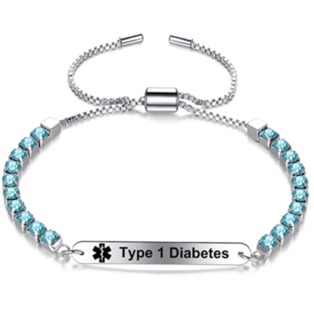 Personalized Engraved Diabetes Medical Alert ID